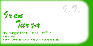 iren turza business card